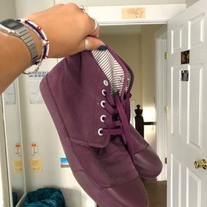 Purple BANGS shoes